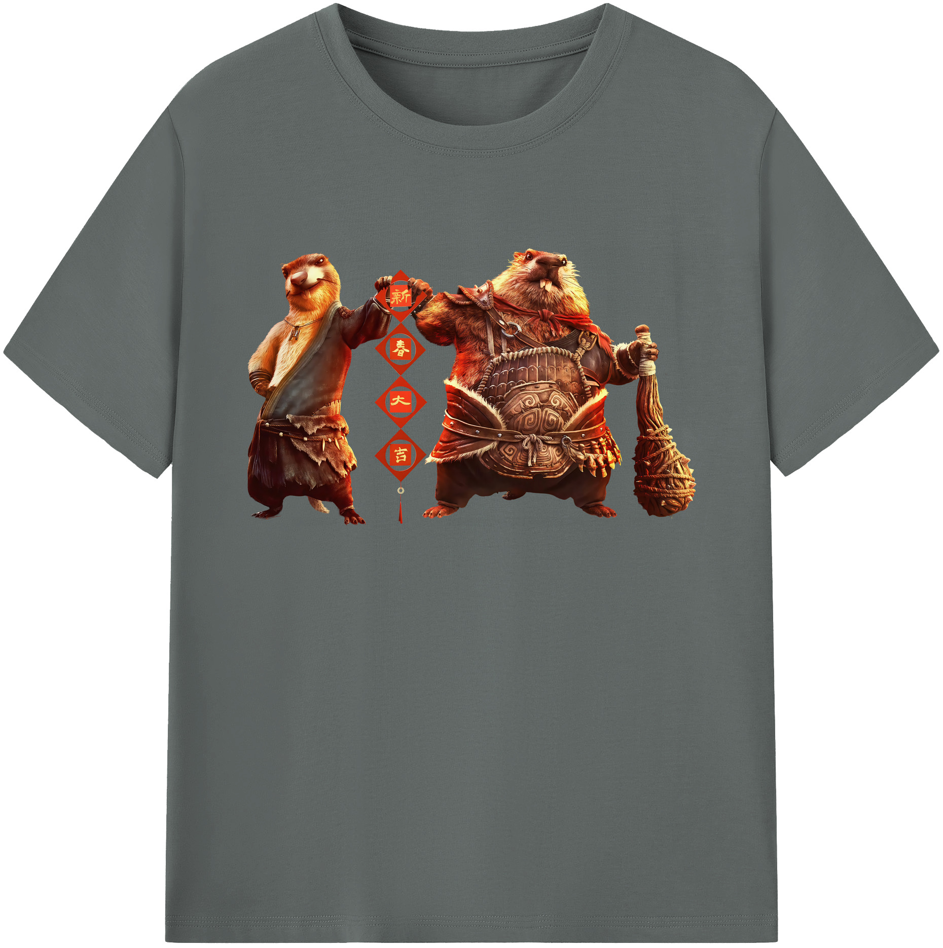 （画像用） Ne Zha 2 ナタ 魔童の大暴れ 綿100％ メンズ半袖Tシャツ｜肌触りやわらか＆通気性